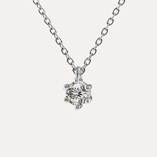 Silberne Halskette mit Cubic Zirconia