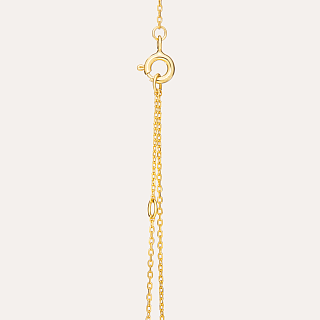 14KT Gold Plated Halskette mit Cubic Zirconia