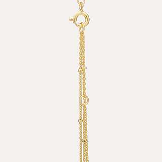 14KT Gold Plated Halskette mit Cubic Zirconia